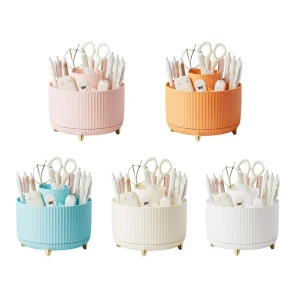 Rotating Pen Organiser Holder, Desk Art Supply Organiser for Home