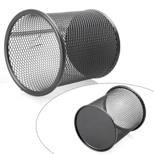 Black Metal Mesh Desk Pen Pencil Organizer Cup Holder Office School Supplier