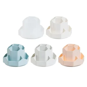 Rotating Pen Holder Spinning Pencil Pen Desktop Organizer Stationery Storage Box