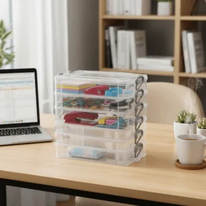 Pen Holder Stationery Organizer Desktop Clutter Storage Office Desk Portable UK