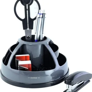 Rotating Desk Organiser WITH Stationery Pen Pencil Holder Tidy Storage Office UK